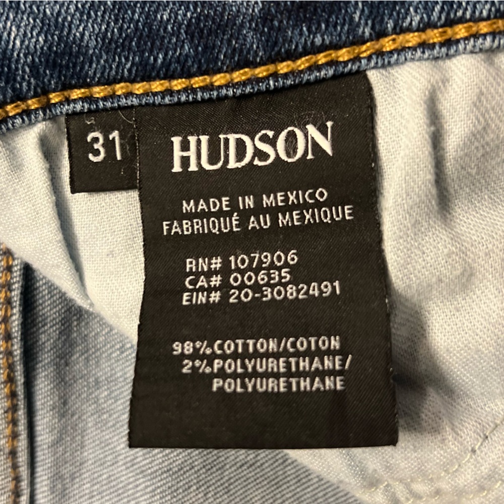 Hudson Women’s Distressed Blue Skinny Jeans size 31 - Picture 10 of 11